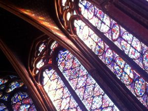 stained glass and sunlight